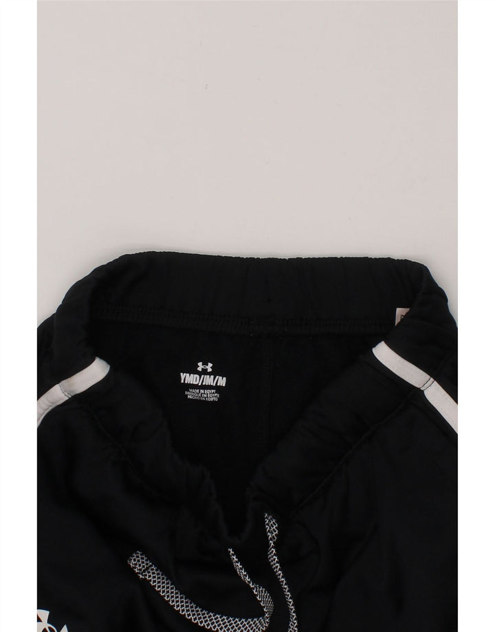 UNDER ARMOUR Boys Tracksuit Trousers Joggers 9-10 Years Medium  Black Vintage Under Armour and Second-Hand Under Armour from Messina Hembry 