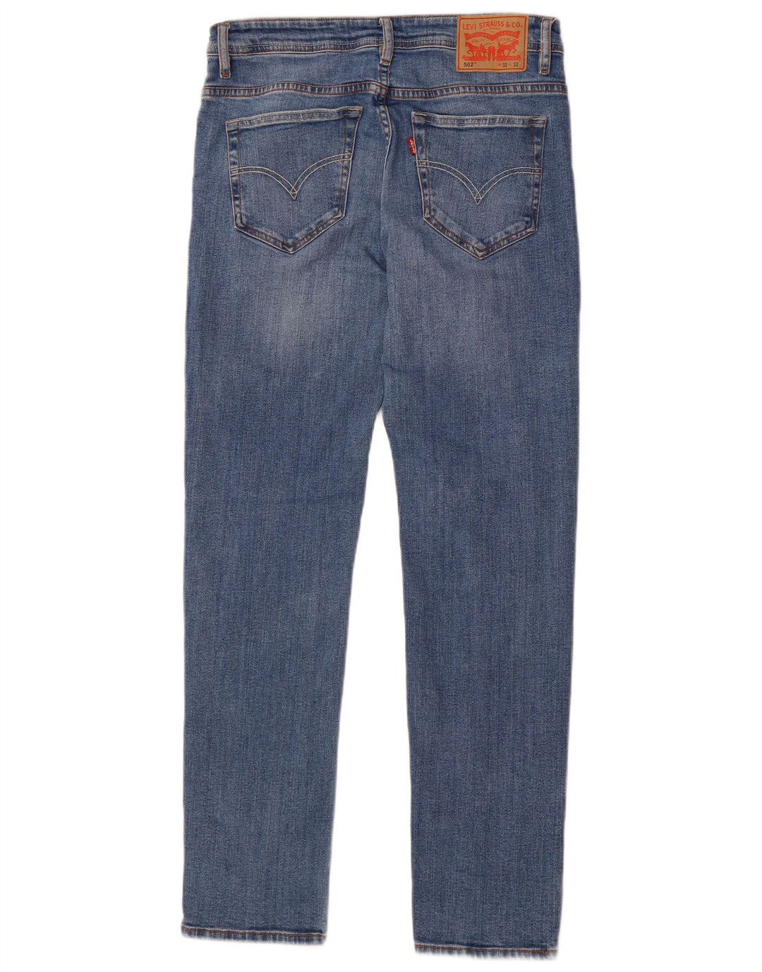 LEVI'S Mens 502 Slim Tapered Jeans W32 L32 Blue Cotton