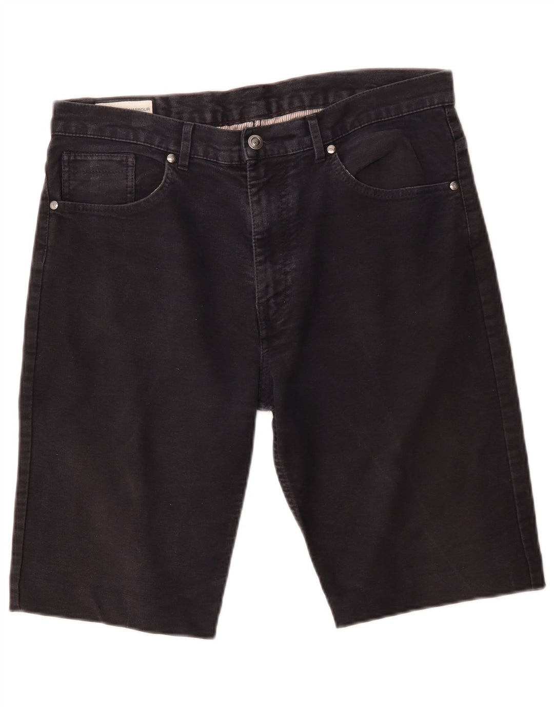 Marks & Spencer Herre Blue Harbor Chino Shorts W34 Large Navy Cotton