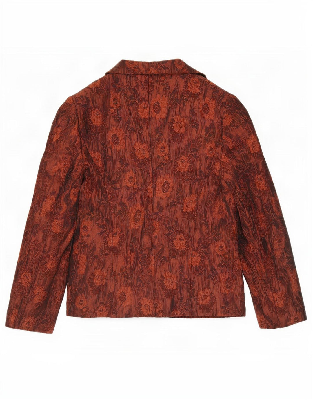 Giulia Galanti Dame 2 Button Blazer Jacket IT 48 XL Brun Blomster