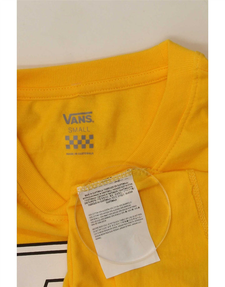 Vans Herre grafisk top langærmet lille gul bomuld
