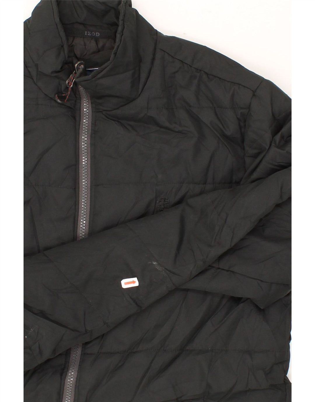 IZOD Mens Windbreaker Jacket UK 36 Small Black Polyester Vintage Izod and Second-Hand Izod from Messina Hembry 