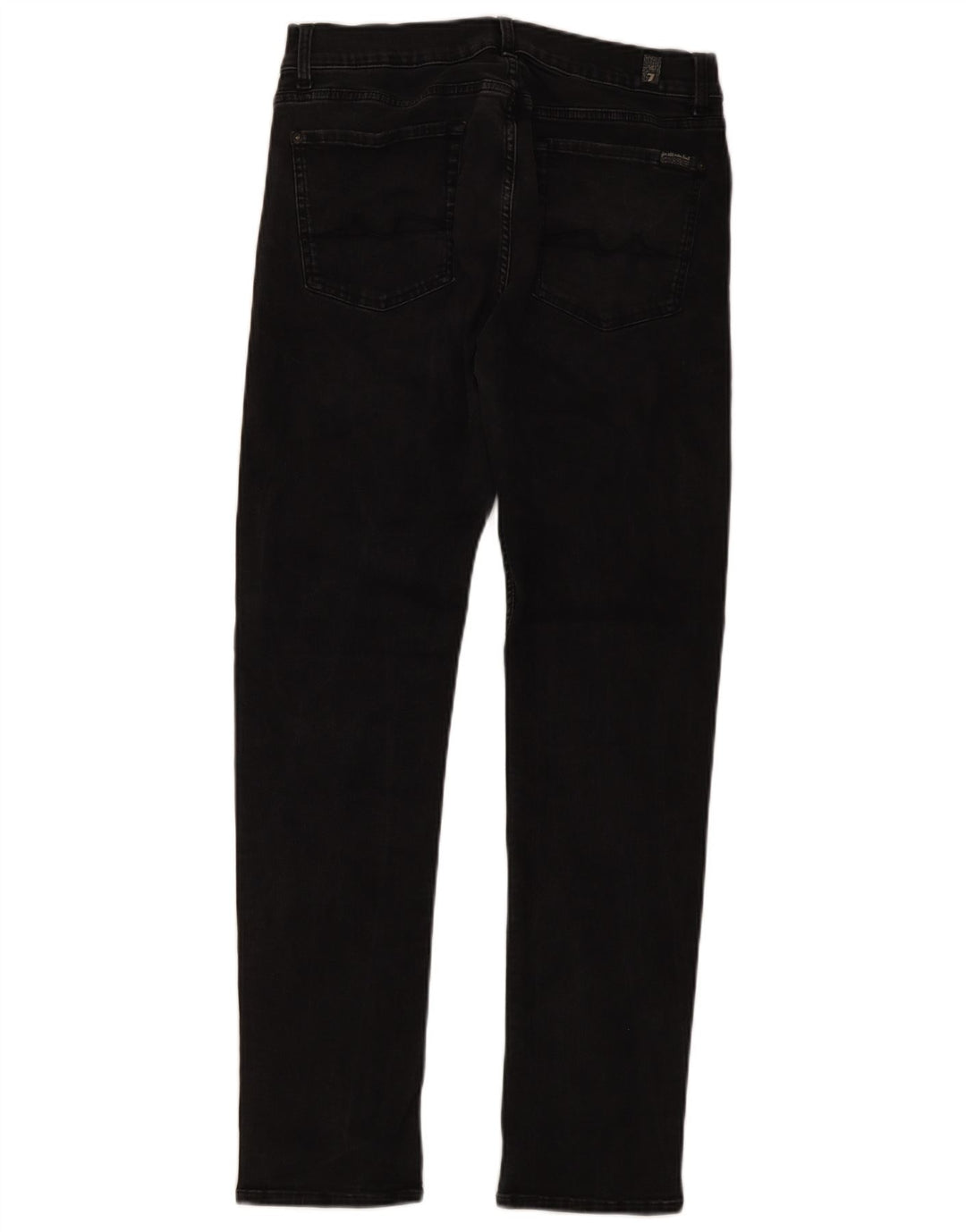 7 For All Mankind Herre Slim Jeans W34 L32 Sort Bomuld