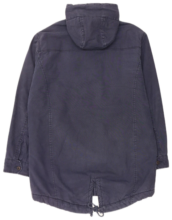 Jack & Jones Sherpa Parkajakke med hætte til mænd UK 42 XL Navyblå bomuld