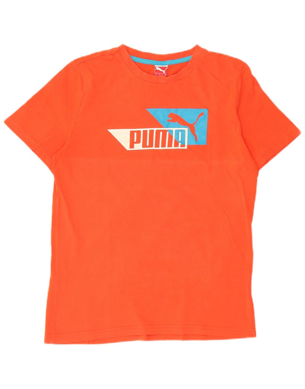 PUMA Piger Grafisk T-Shirt Top 13-14 år Orange