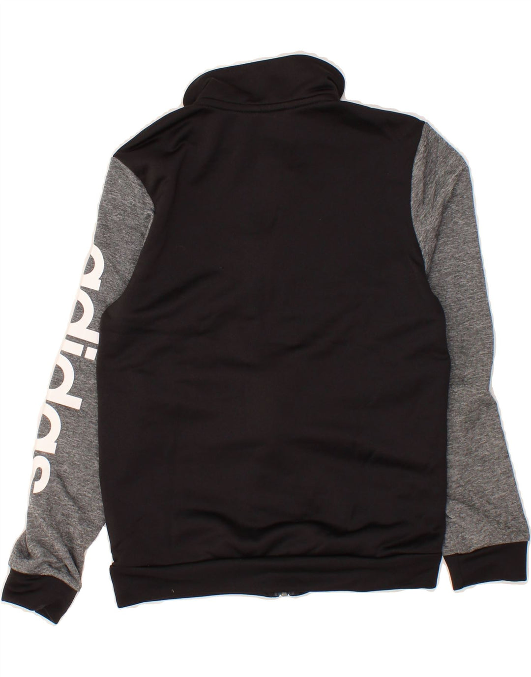 ADIDAS Boys Graphic Tracksuit Top Jacket 11-12 Years Black Colourblock Vintage Adidas and Second-Hand Adidas from Messina Hembry 