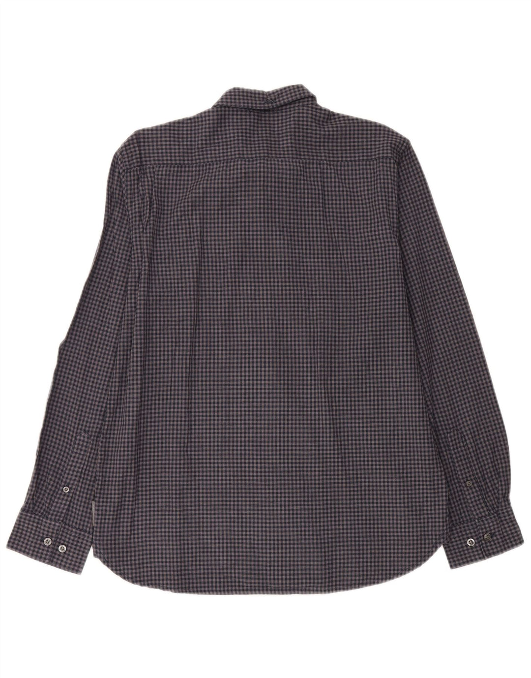 French Connection Herre flannelskjorte Stor marineblå Gingham bomuld