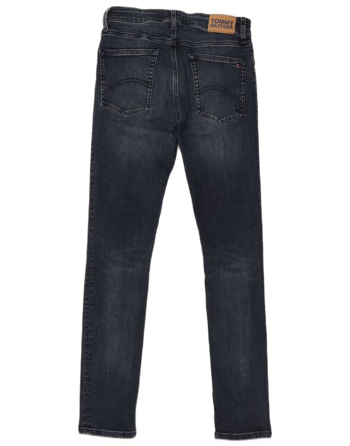 TOMMY HILFIGER Piger Skinny Jeans 13-14 år W28 L29 Marineblå Bomuld