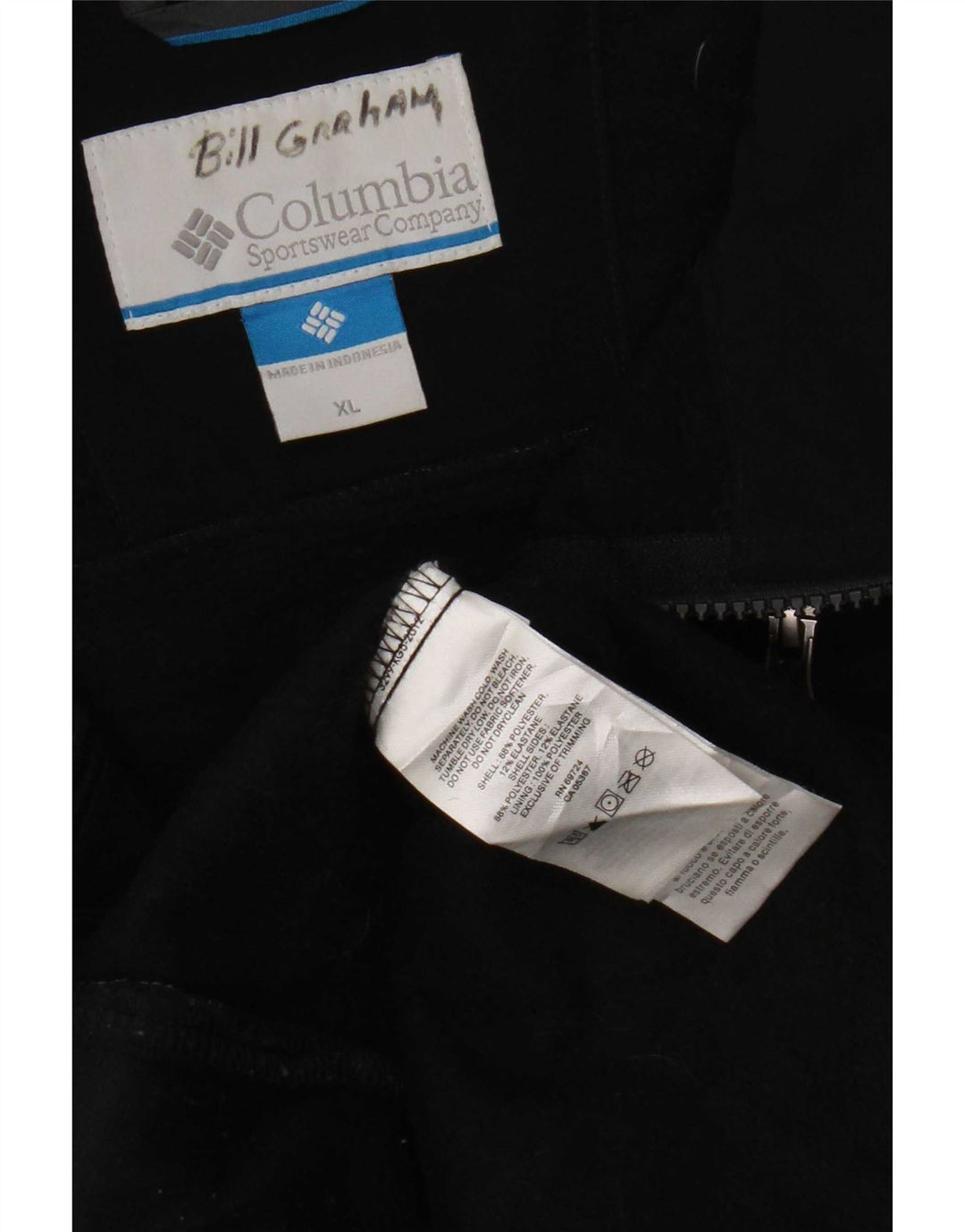 Columbia Herre Fleecejakke Uk 42 XL Sort Polyester