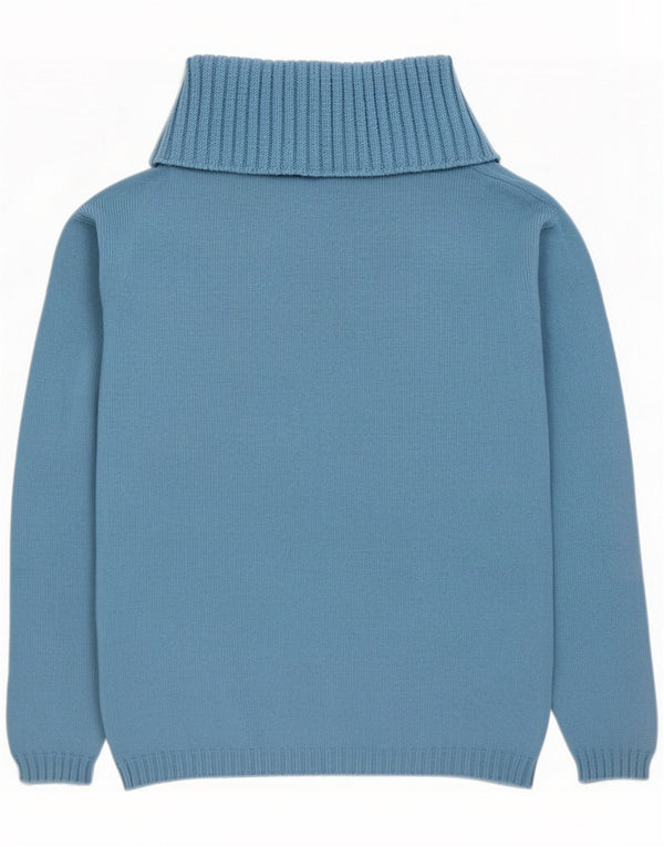 Guess Dame Rullehalstrøje Størrelse 3 Small Blue Wool