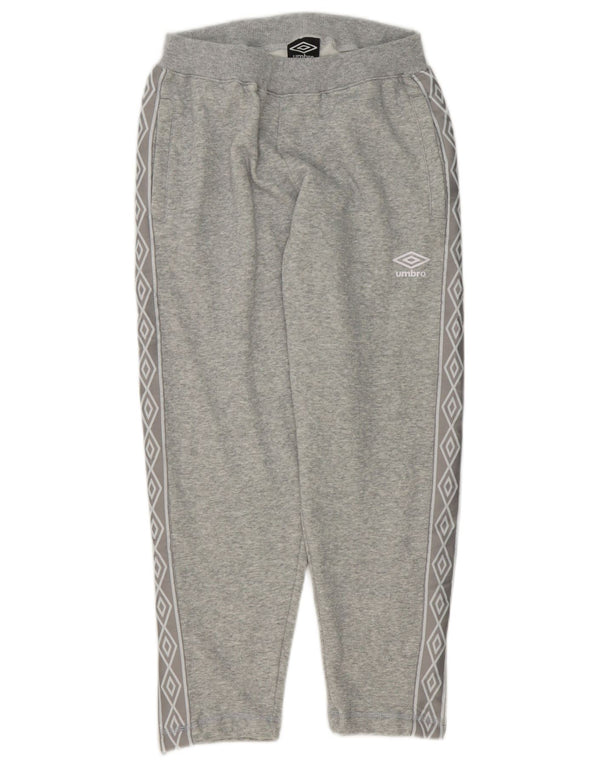 Umbro Womens Graphic Tracksuit Trousers UK 10 Small Grey Flecked Bomuld