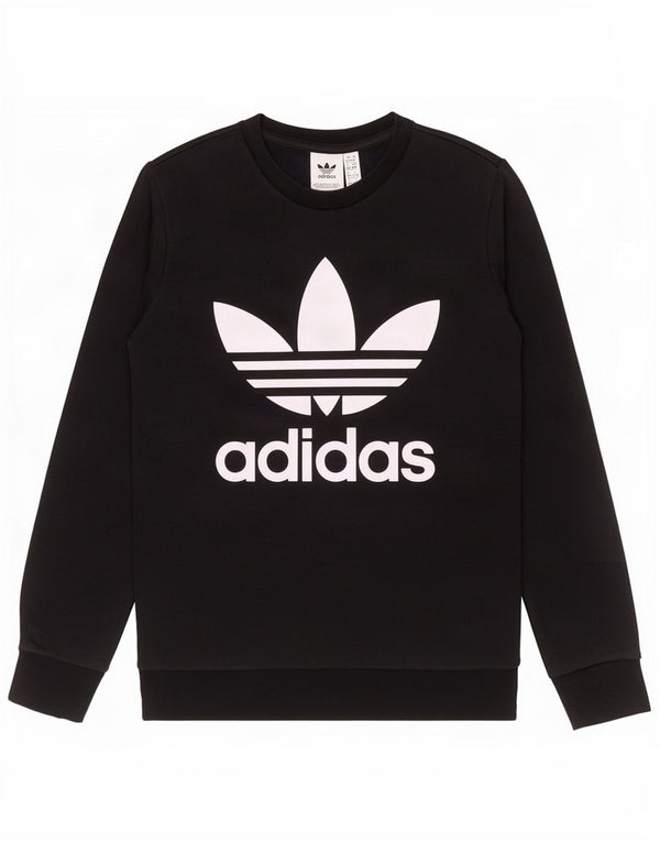 Adidas Boys Graphic Sweatshirt Jumper 11-12 år Sort Bomuld