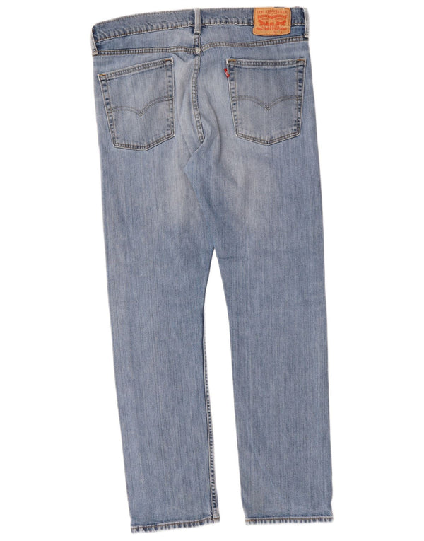 LEVI'S Herre 513 Straight Jeans W36 L31 Blå