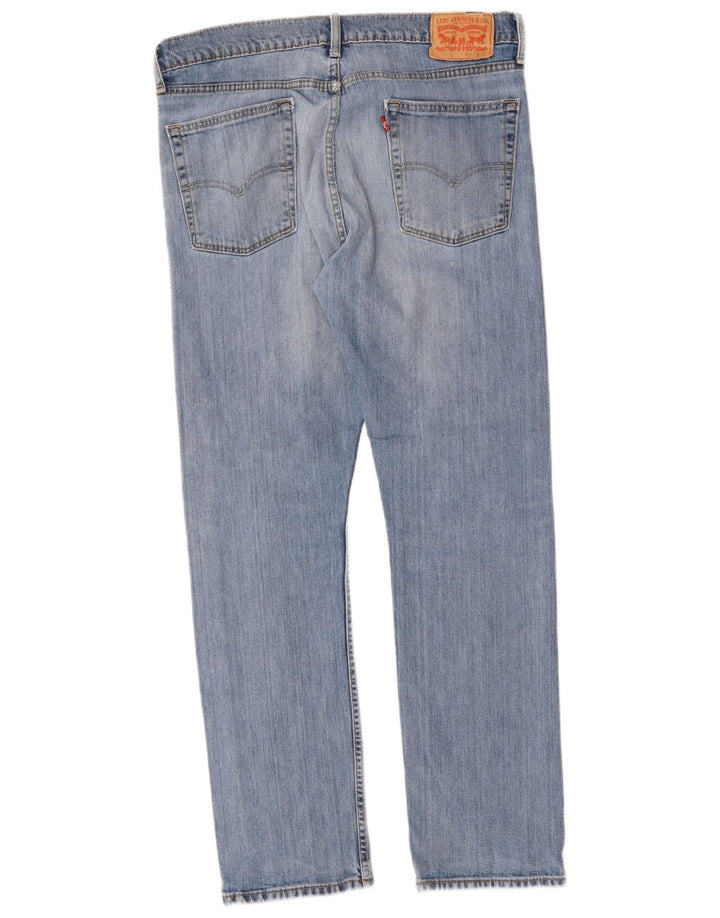 LEVI'S Herre 513 Straight Jeans W36 L31 Blå