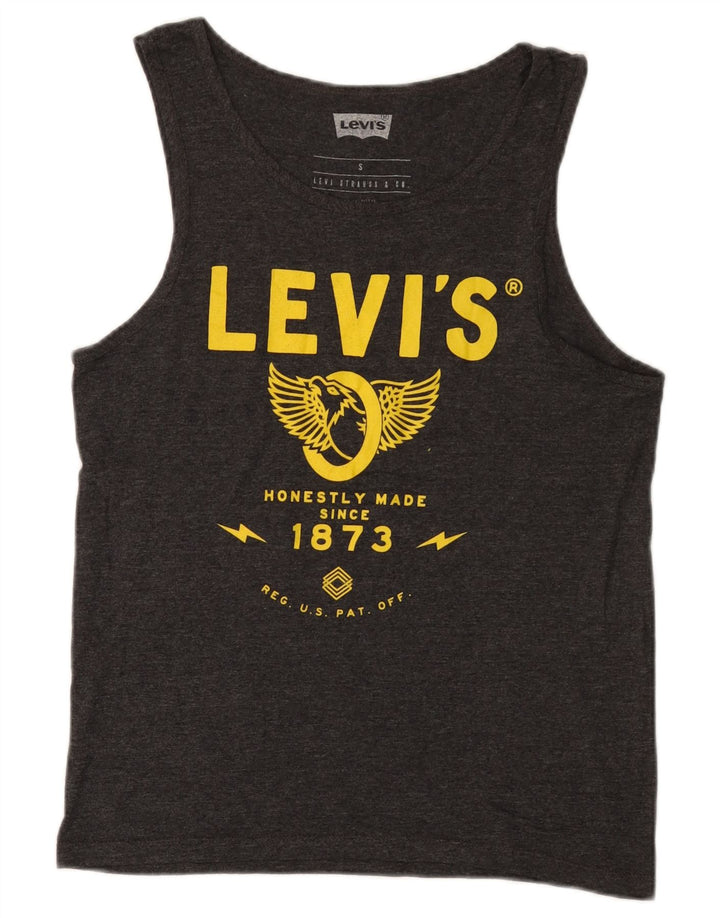 Levi's Herre Grafisk Vest Top Lille Grå Bomuld