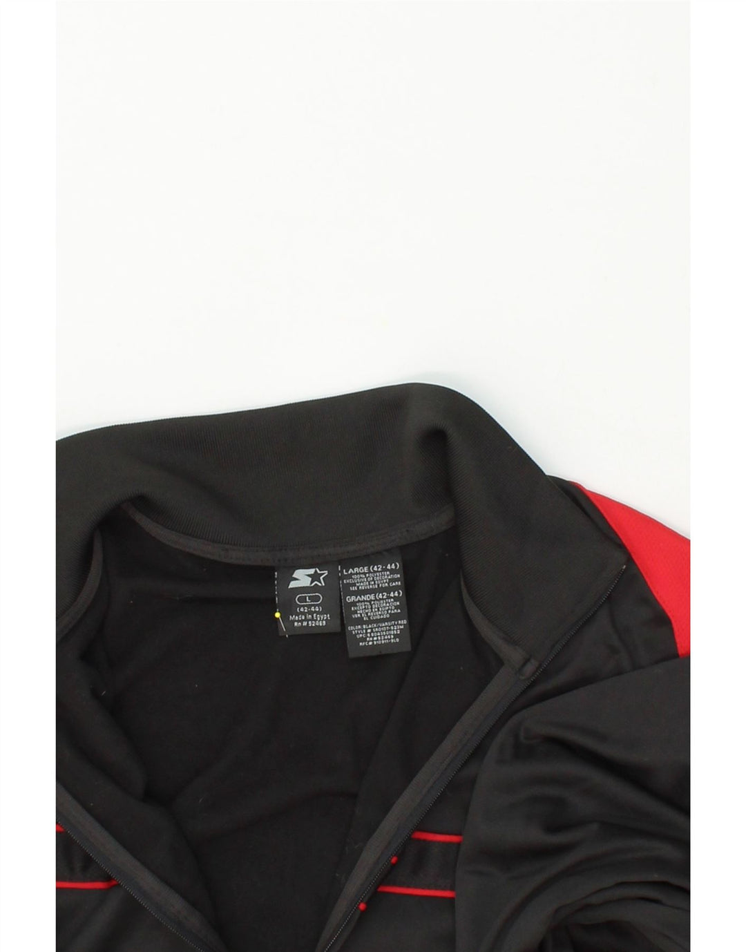STARTER Mens Tracksuit Top Jacket UK 42/44 Large Black Colourblock Vintage Starter and Second-Hand Starter from Messina Hembry 