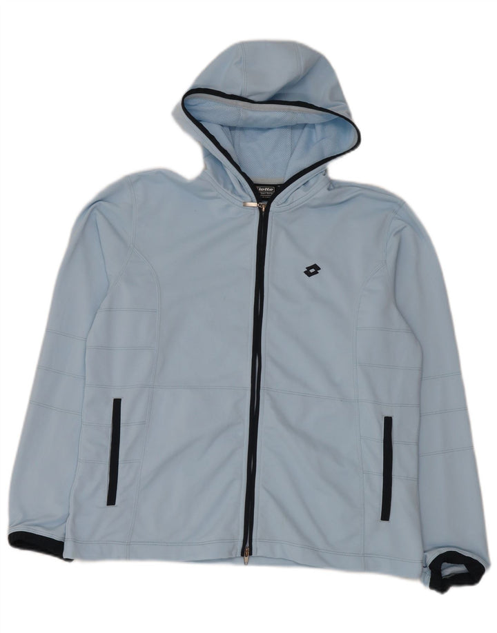 Lotto Dame Hættetræningsdragt Topjakke UK 14 Medium Blue Polyester