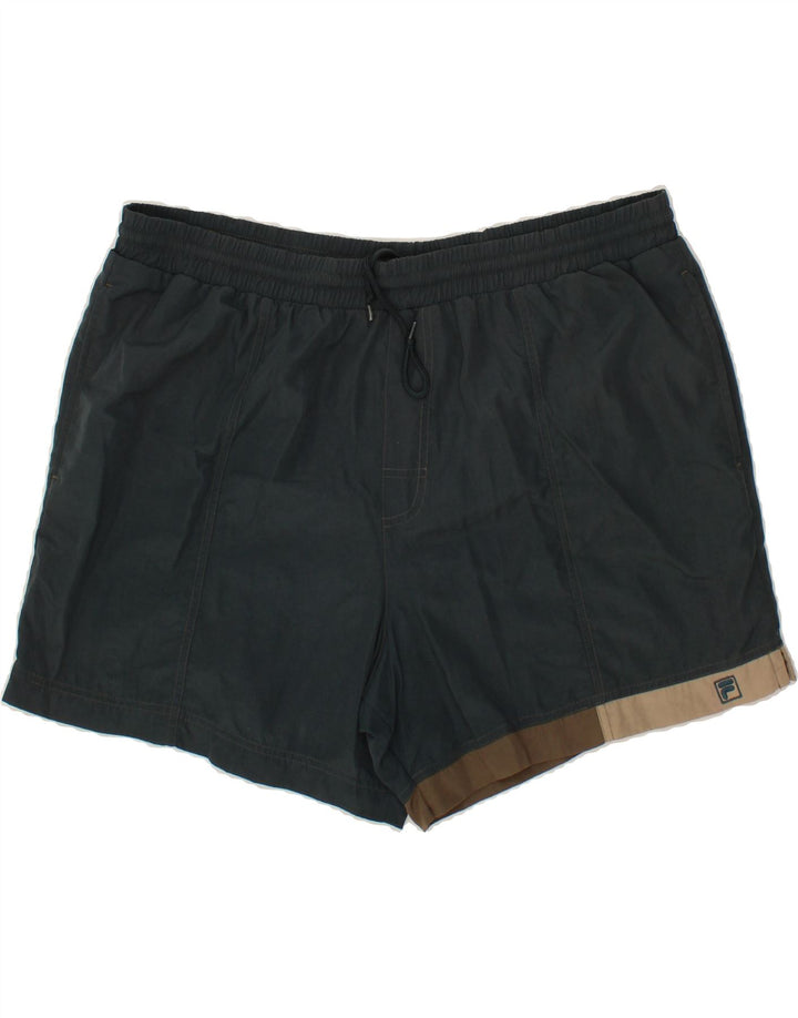 FILA Mens Sport Shorts 2XL  Blue Polyester Vintage Fila and Second-Hand Fila from Messina Hembry 
