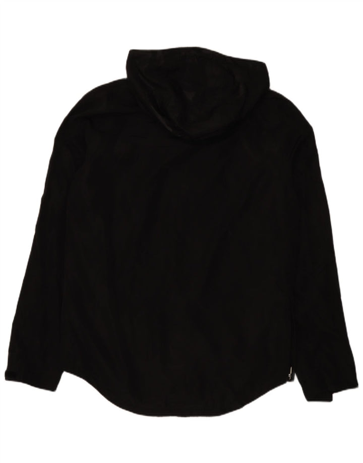 Superdry Regnjakke med hættetrøje til mænd UK 40 Stor sort polyester