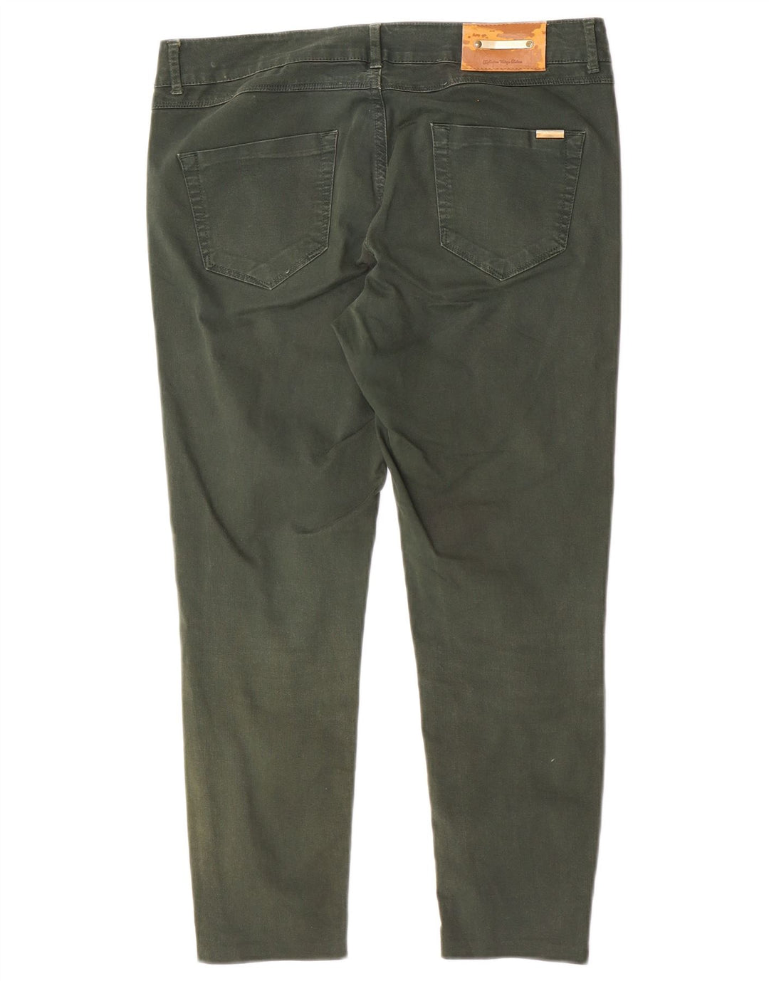 Zara Womens Crop Slim Jeans EU 40 Medium W30 L24 Grøn