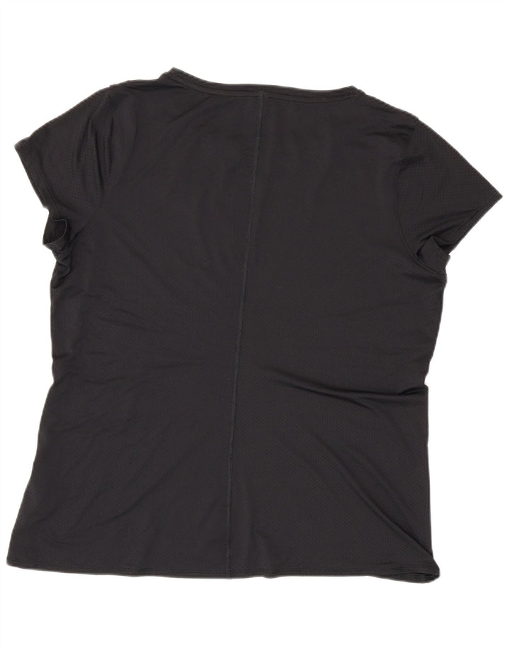 Under Armour Dame T-Shirt Top UK 20 2XL Sort Polyester