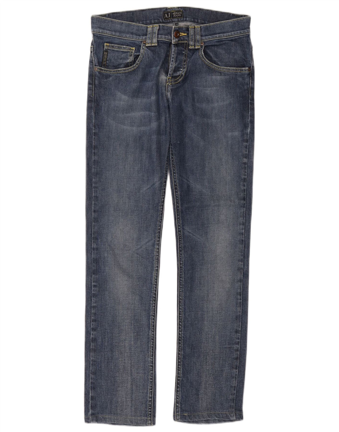 Armani Dame Slim Jeans W26 L29 Blå Bomuld
