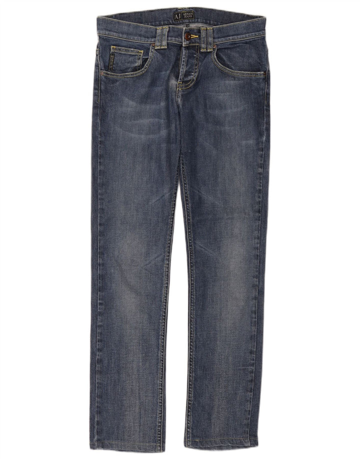 Armani Dame Slim Jeans W26 L29 Blå Bomuld