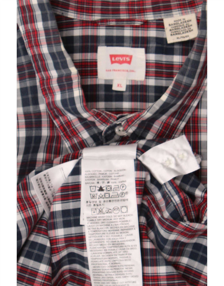 Levi's herre Regular Fit skjorte XL flerfarvet ternet bomuld