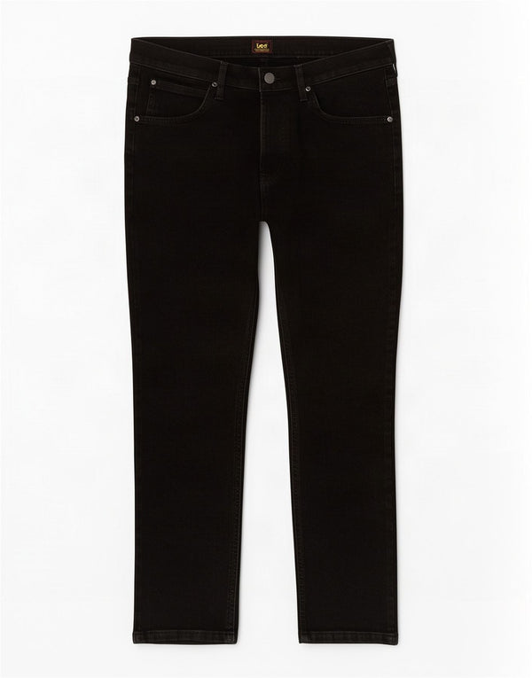 Lee Dame Luke Slim Cropped Jeans W34 L24 Sort Bomuld
