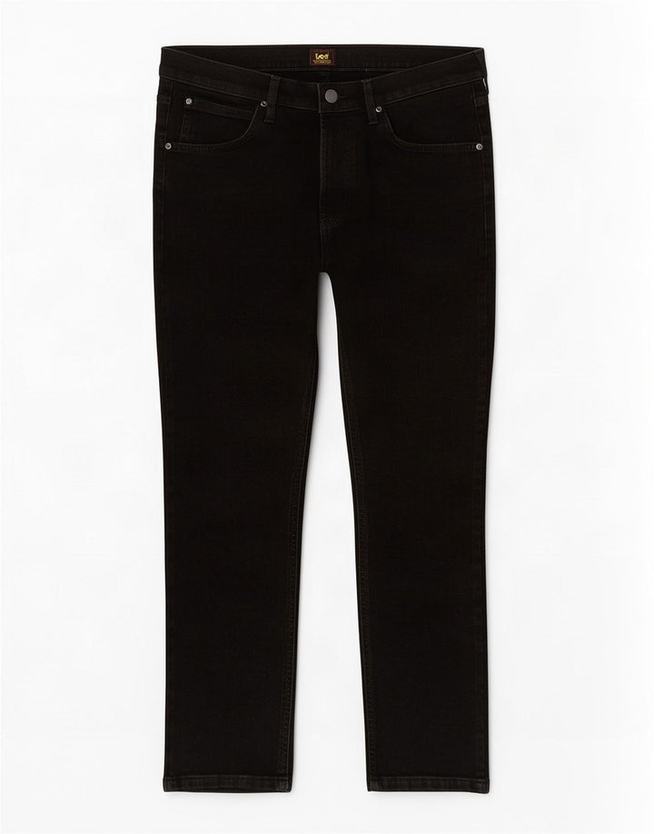 Lee Dame Luke Slim Cropped Jeans W34 L24 Sort Bomuld