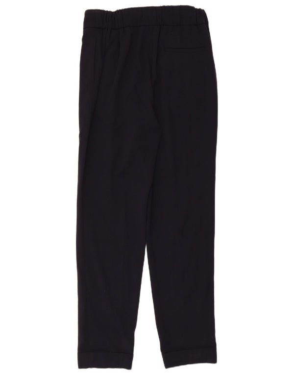 Marks & Spencer Dame Casual Bukser UK 10 Small W30 L30 Navy Blue