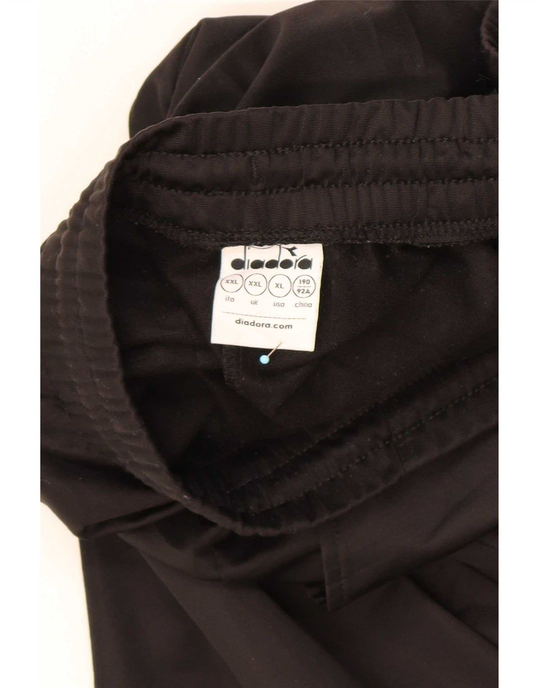 Diadora Herre træningsdragt Bukser Joggers 2XL Sort Polyester