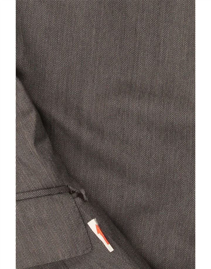 Aquascutum Herre 3-knaps blazerjakke UK 40 Stor grå uld