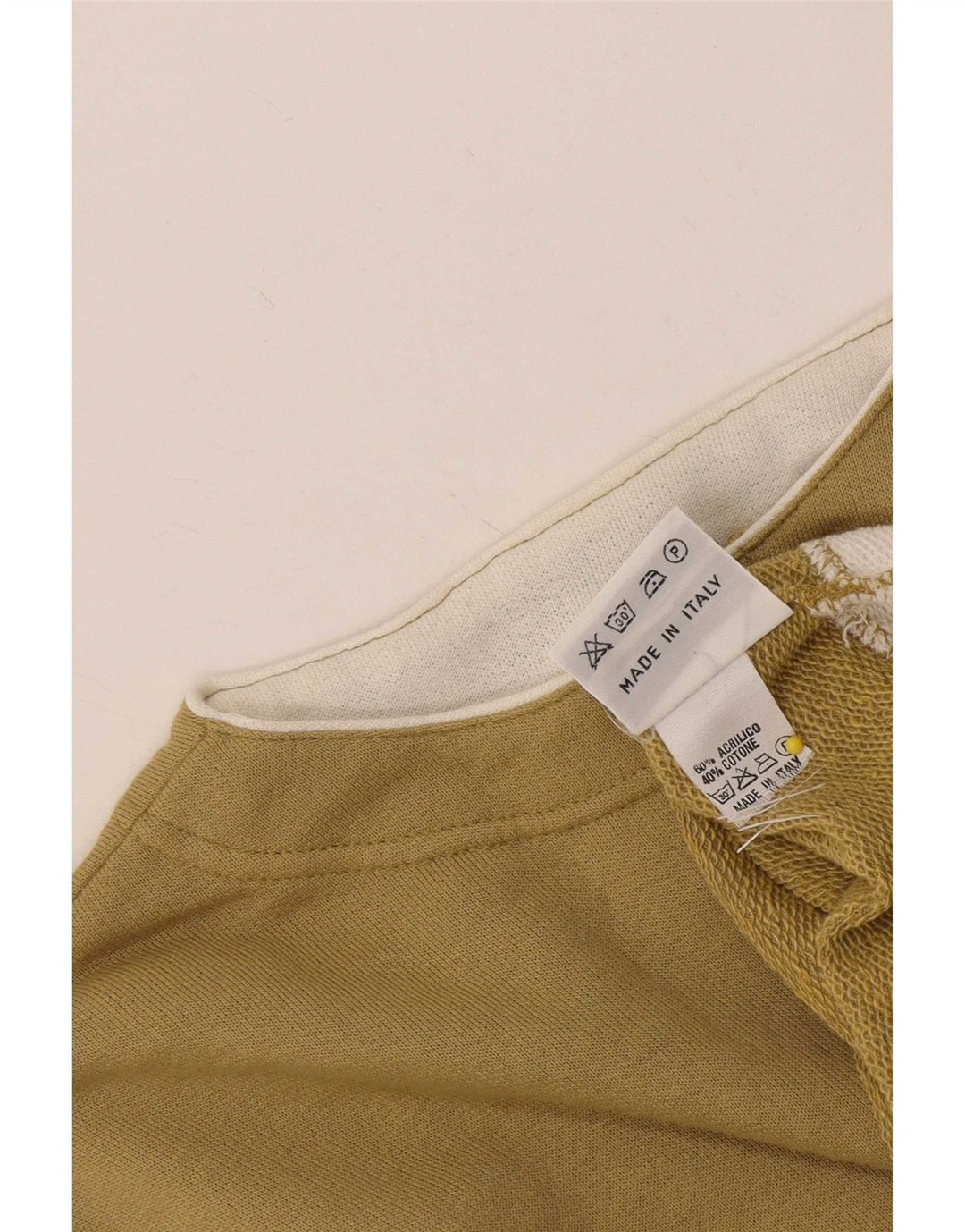 Vintage oversized cardigan sweater til kvinder UK 14 Medium Khaki Colourblock