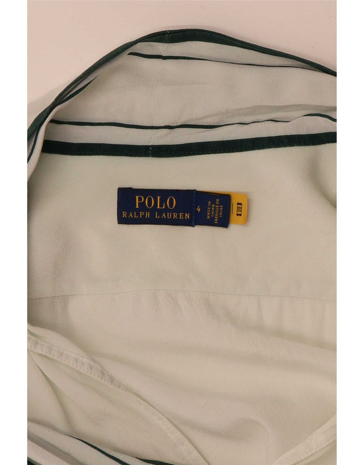 Polo Ralph Lauren Dame Longline Oversized Pullover Shirt US 4 Small White