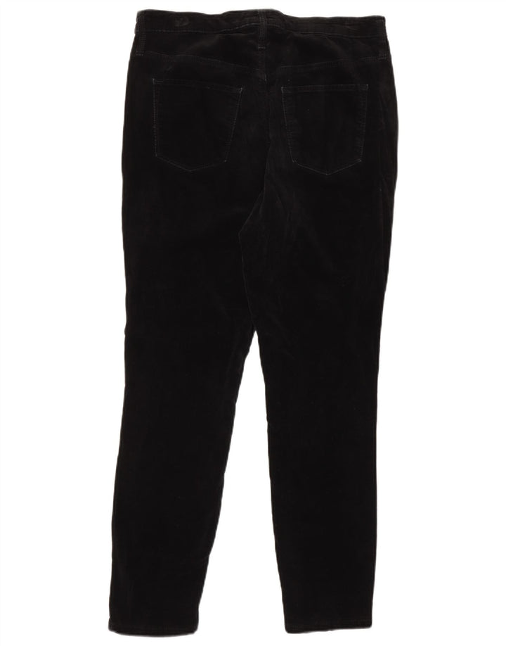 MOSSIMO højtaljede skinny fritidsbukser til kvinder US 12 Large W31 L29 Sort