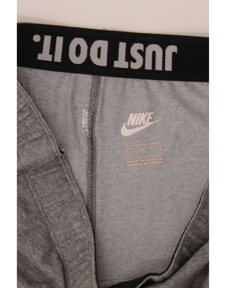 Nike Dame Grafiske Leggings UK 14 Large Grå Flecked