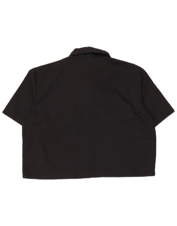 Dickies kortærmet skjorte til kvinder UK 16 Stor sort polyester