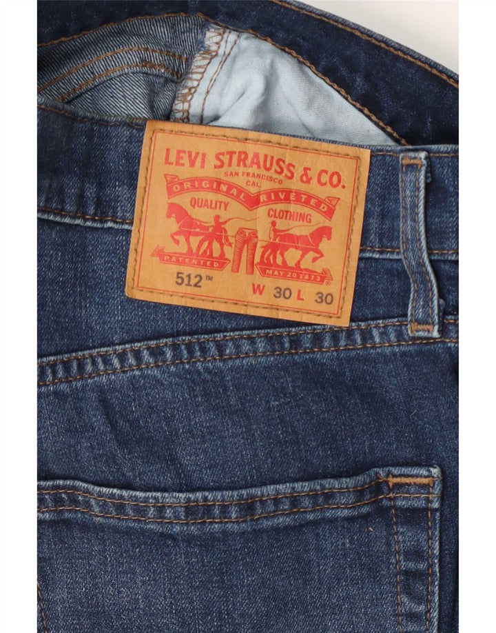 Levi's Herre 512 Tapered Slim Jeans W30 L30 Blå