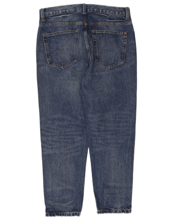 ZARA Herre Cropped Tapered Jeans EU 40 Medium W31 L25 Blå