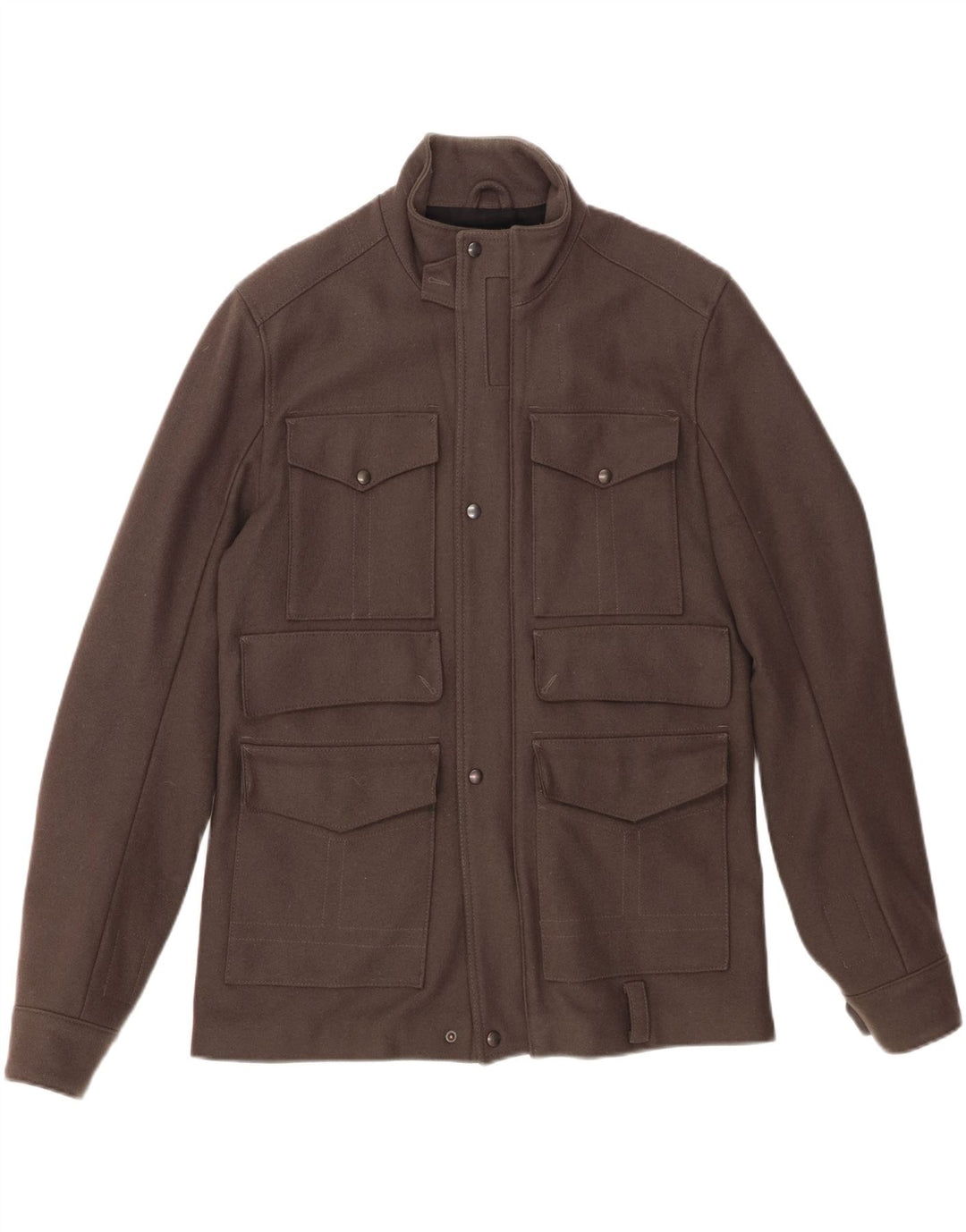 REISS Windbreaker Jacket til mænd UK 40 Large Grey Virgin Wool