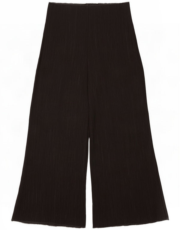 Zara Womens Wide Leg Casual Trousers Medium W28 L35 Black Polyester