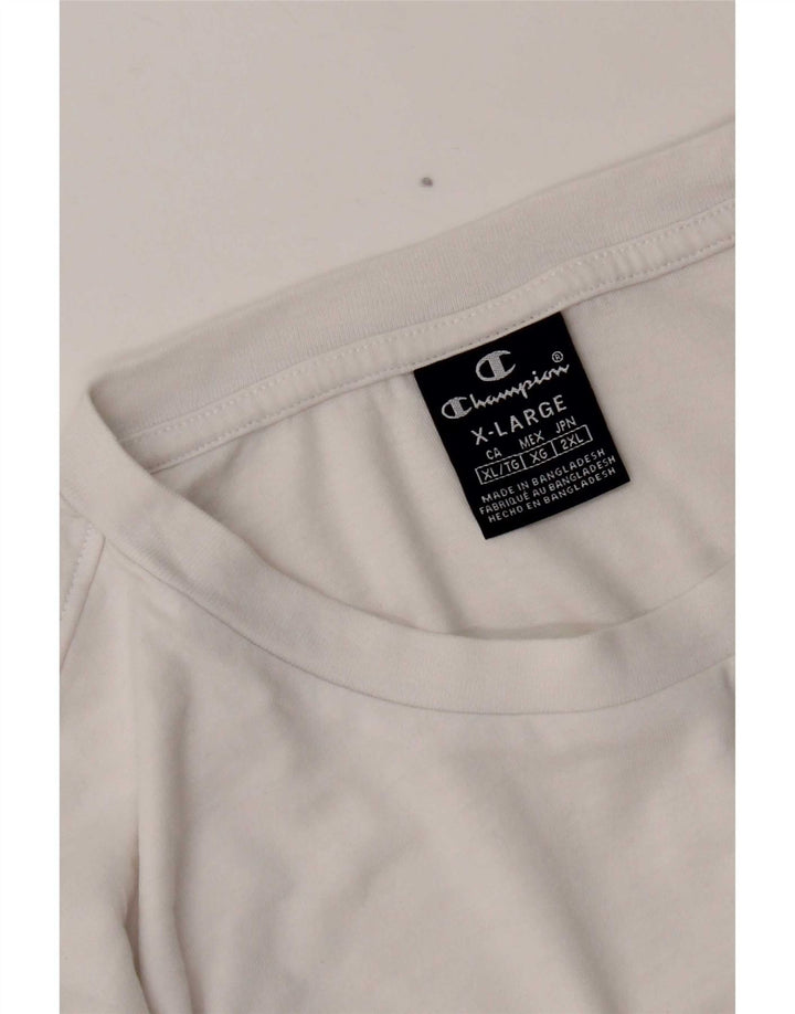 Champion Herre Top Langærmet XL Hvid