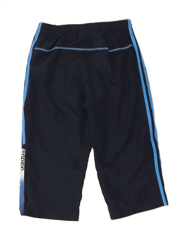 ADIDAS Boys Capri Tracksuit Trousers 13-14 Years  Navy Blue Polyester Vintage Adidas and Second-Hand Adidas from Messina Hembry 