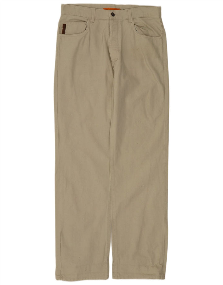 TIMBERLAND Straight Casual Bukser til mænd W32 L33 Beige Bomuld