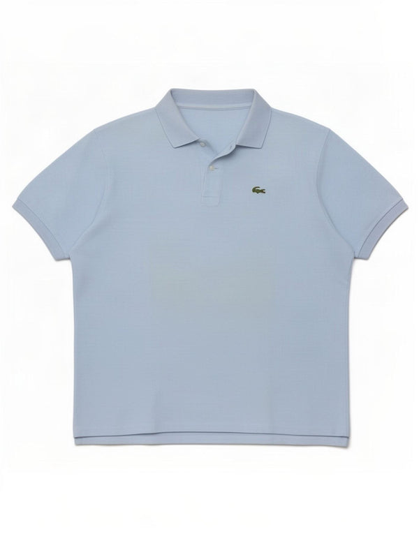 Lacoste Herre Polo Shirt Str. 7 2XL Blå Bomuld