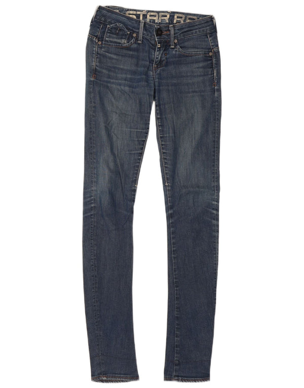 G-Star Dame Skinny Jeans med lav talje W25 L34 Blå Bomuld