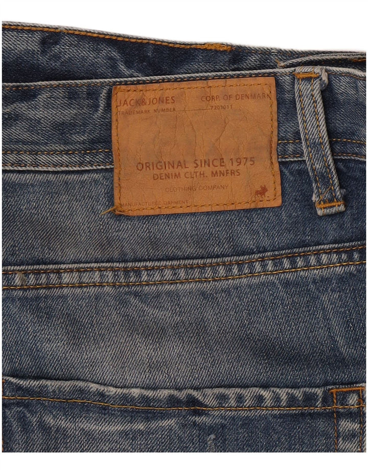 Jack & Jones Herre Distressed Regular Fit denimshorts W38 XL Blå