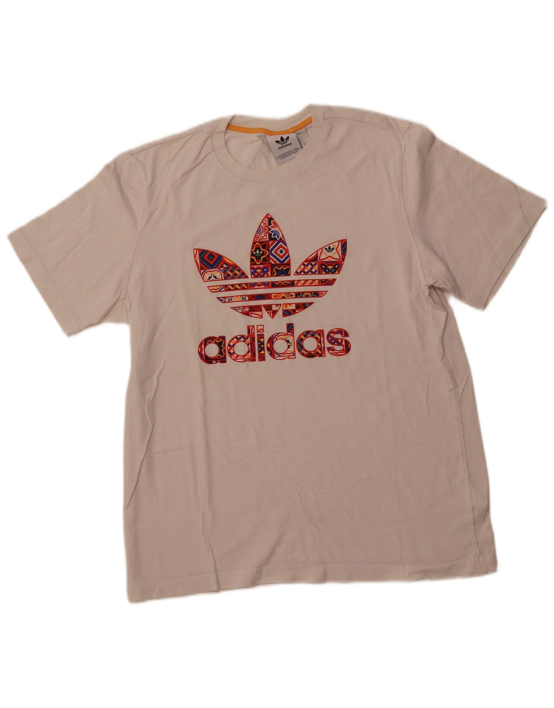 ADIDAS Grafisk T-shirt til mænd, medium off white bomuld