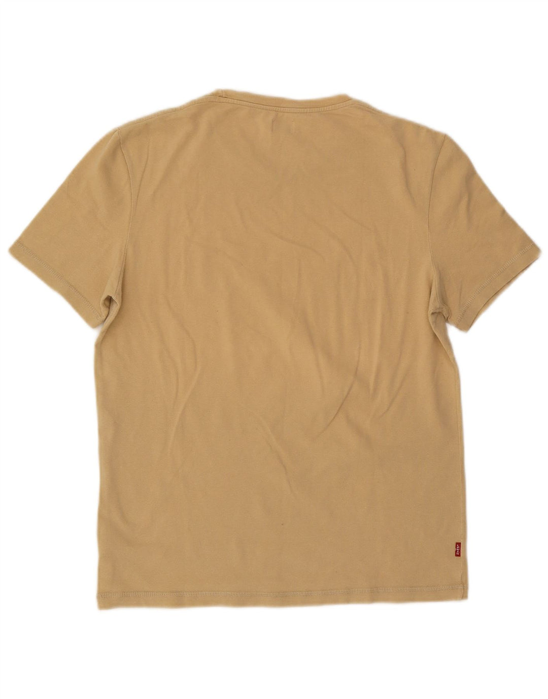 Levi's Dame T-Shirt Top UK 14 Stor Beige Bomuld